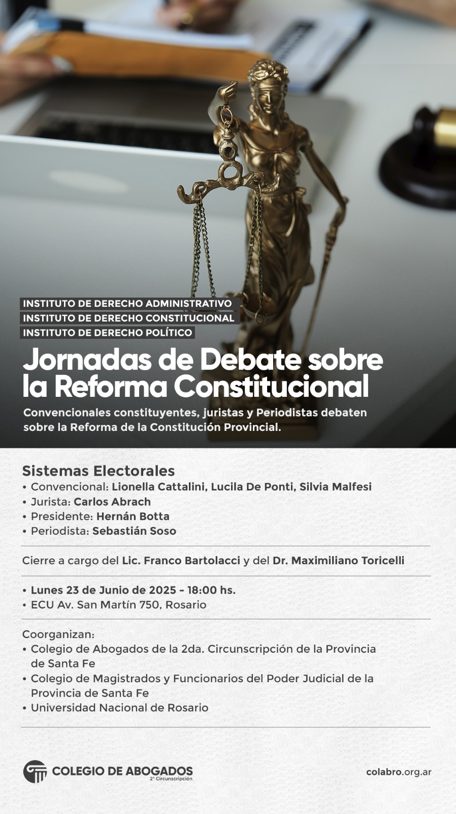 Jornadas de Debate sobre la Reforma Constitucional: Sistemas Electorales - 23/06/2025